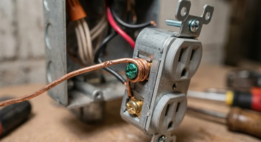 electrical wire color code ground wire connection