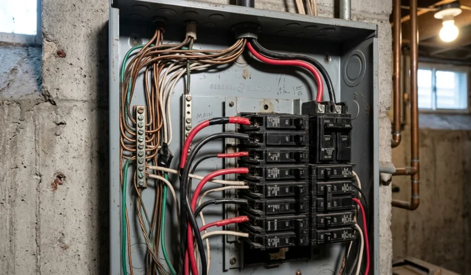 Electrical Wire Color Code Chart for US Wiring electrical wire color code shown in a home panel box