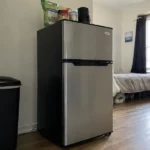 best mini fridge with freezer in a small apartment kitchen