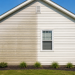 30 seconds outdoor cleaner before and after results on home siding